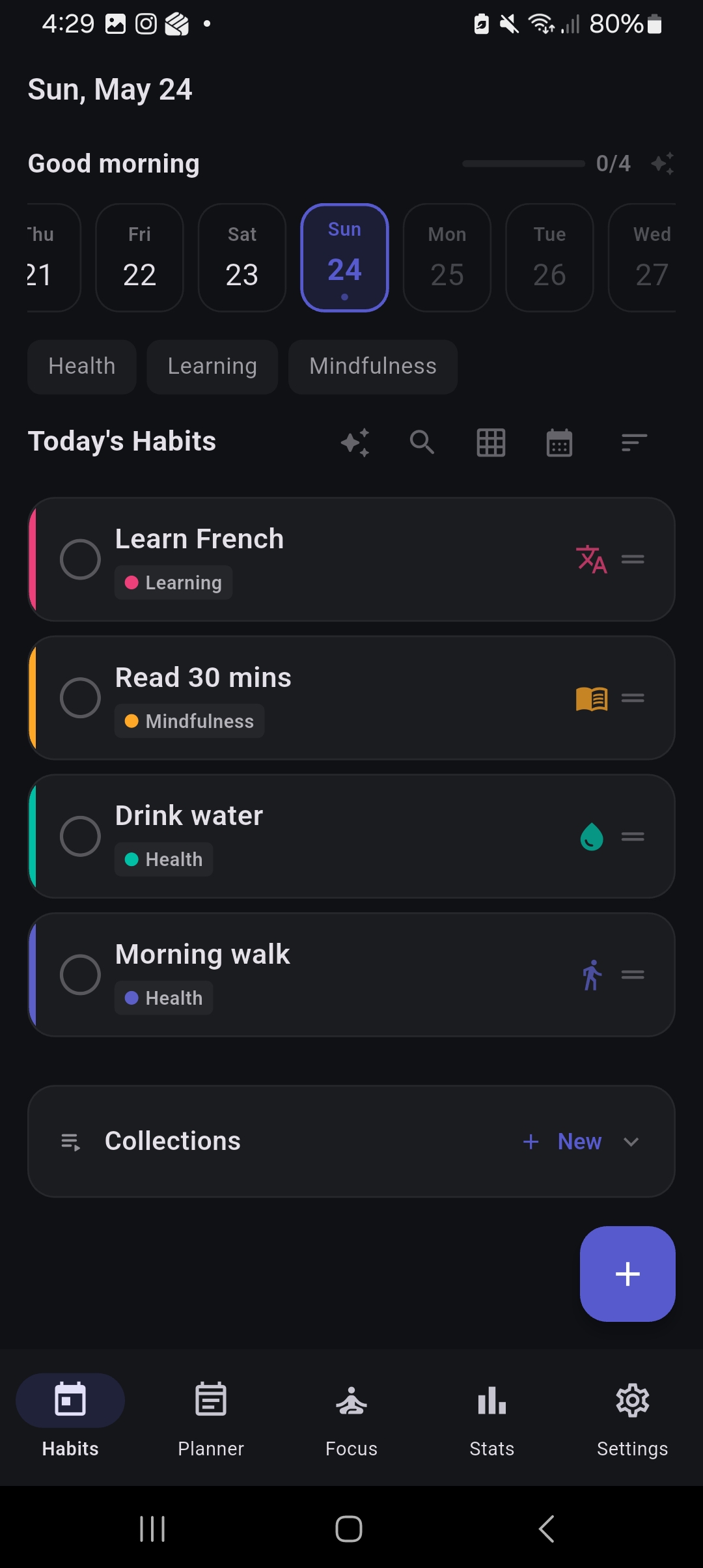Habits Screen